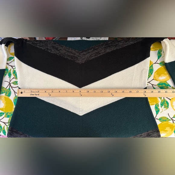 by&by Long Sleeve Sweater Dress - Green Chevron - Picture 7 of 11